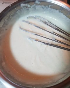 Prajitura Arlechin - preparare crema - pasul 1